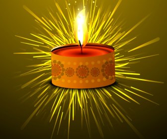 Conception De Vecteur De Festival Hindou Colorés Lumineux Belle Coloré Joyeux Diwali Diya