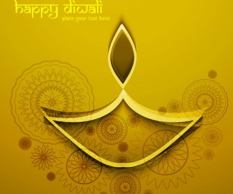 Schöne Bunte Happy Diwali Diya Leuchtend Bunte Hinduistische Festival Vektor-design