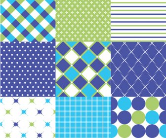 Beautiful Fabric Patterns Vector