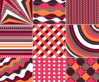 Beautiful Fabric Patterns Vector