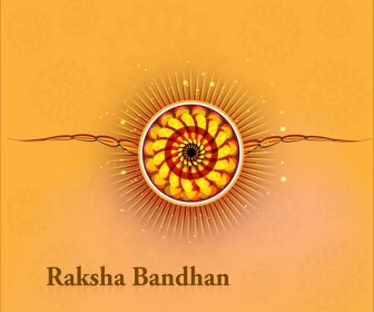 Beautiful Festival Raksha Bandhan Background Vector