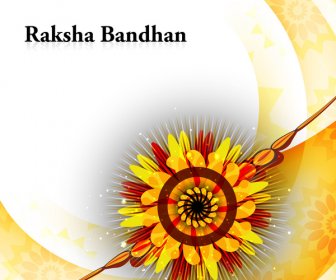 Schöne Festival Raksha India Hintergrund Vektor
