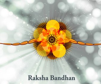 Indah Festival Raksha Bandhan Latar Belakang Vektor