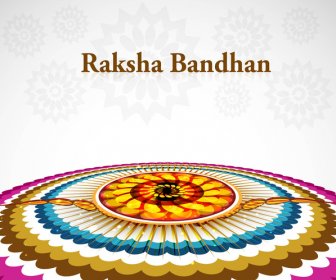 Beau Festival Raksha Bandhan Contexte Vecteur