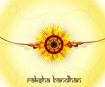 Bella Festa Raksha Bandhan Sfondo Vettore