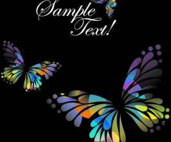 Beautiful Floral Butterfly Creative Background Art
