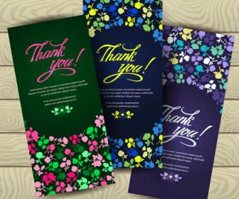 Beautiful Floral Pattern Cards Set