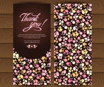 Beautiful Floral Pattern Cards Set