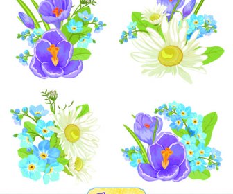 Güzel çiçek Vektör Grafiği