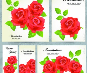 Beautiful Flowers Invitation Design