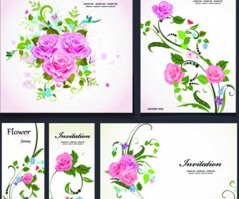 Beautiful Flowers Invitation Design