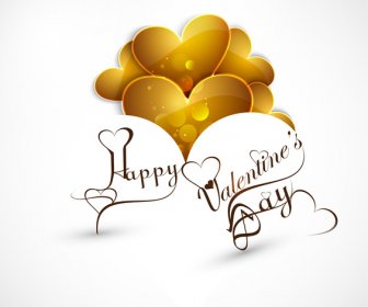Beautiful Heart Stylish Text Valentines Day Card Design