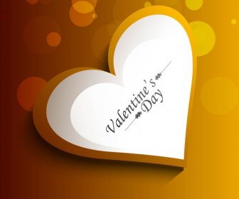 Desain Kartu Cantik Hati Bergaya Teks Hari Kasih Sayang
