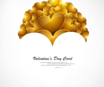 美しい心スタイリッシュなテキスト バレンタインデー カード デザイン