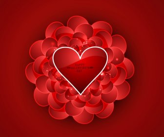 Schöne Stilvolle Text Valentinstag Karte Herzdesign