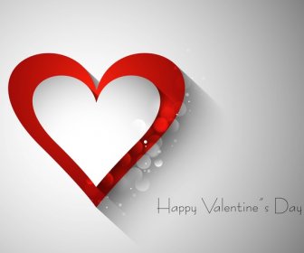 Design De Cartão De Dia Dos Namorados De Texto Elegante Lindo Coração