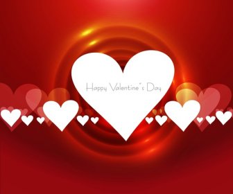 Diseño De Tarjeta De Día De San Valentín Con Estilo Hermoso Corazón