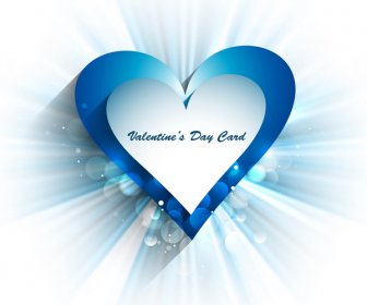 Schönen Herzen Für Happy Valentines Day Karte Fantastische Kulisse Vektor