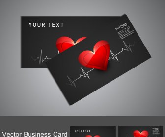 Beautiful Medical Business Card Or Visiting Card Colorful Vector Design