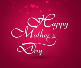 Beautiful Mothers Day Card Colorful Text Background Illustration