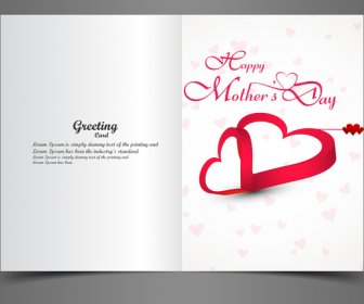 Beautiful Mothers Day Greeting Card Presentation Design