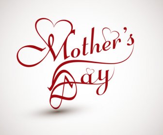Güzel Anneler Günü Metin Kavramı Kartı Renkli Arka Plan