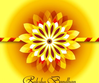 Beautiful Raksha Bandhan Bright Colorful Background