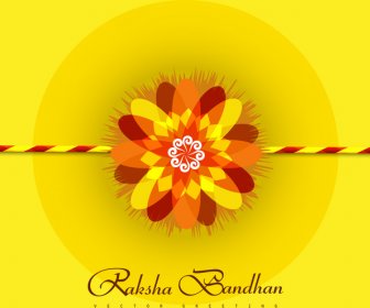 สวย Raksha Bandhan พื้นหลังมีสีสันสดใส