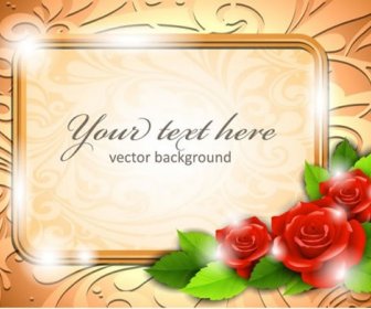 Beautiful Roses Border Vector -2