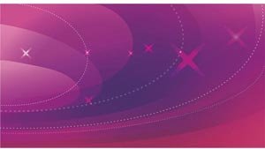 Beautiful Shinny Star On Abstract Purple Vector Banner