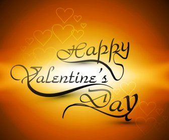 Beautiful Valentines Day Heart Stylish Text Design For Colorful Card Vector