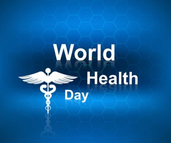 Beautiful Vector Concept Medical Bright Colorful World Health Day Background