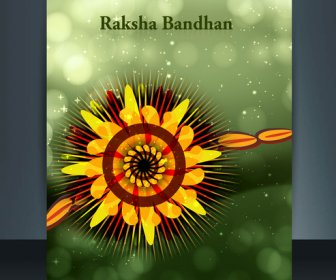 Beutiful Template Celebration Colorful Raksha Bandhan Festival Illustration Vector
