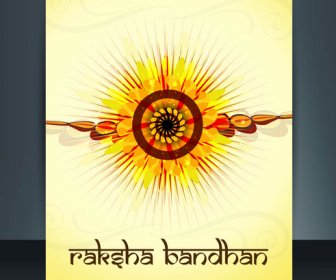 Beutiful Template Celebration Colorful Raksha Bandhan Festival Illustration Vector