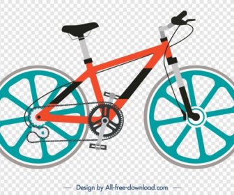 Bicycle Advertising Background Bright Colorful Modern Design