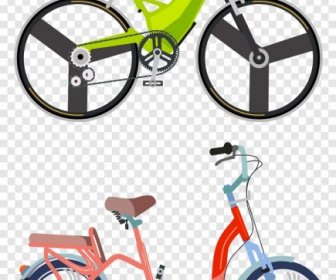 Bicycle Advertising Banner Colored Modern Design