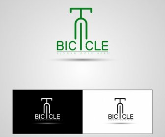 Fahrrad Logos Flache Symbol Isolierung