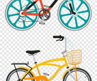 красочный современный дизайн велосипедов шаблоны