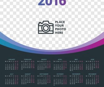 Grande Intestazione Per Il Modello Di Calendario Photo16