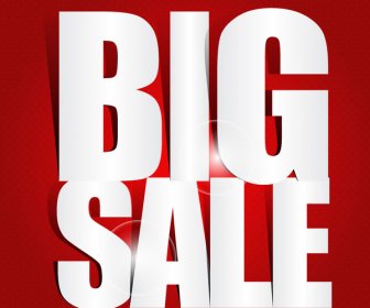 Big Sale Poster With Cut Out Letters