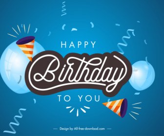 день рождения плакат динамический шар конфетти декор современный дизайн