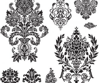 Black And White Decorative Pattern Free Vector