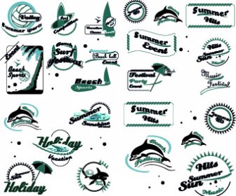 Black And White Logos Vector Collection