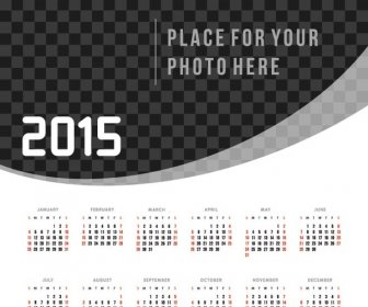 Czarno-biały Wzór Background15 Wektor Kalendarza