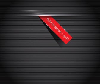 latar belakang hitam dan label merah vektor