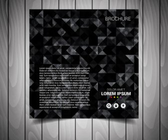 Bisnis hitam flyer template