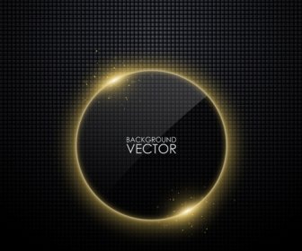 Marcos De Vidrio Negro Vector Background