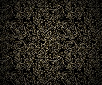 Black Pattern Vintage Backgrounds Vector