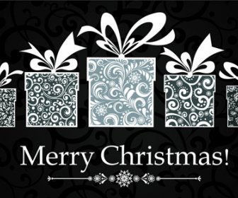 hitam style14 Natal latar belakang vektor