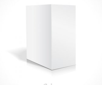 Blank White Cardboard Box Template